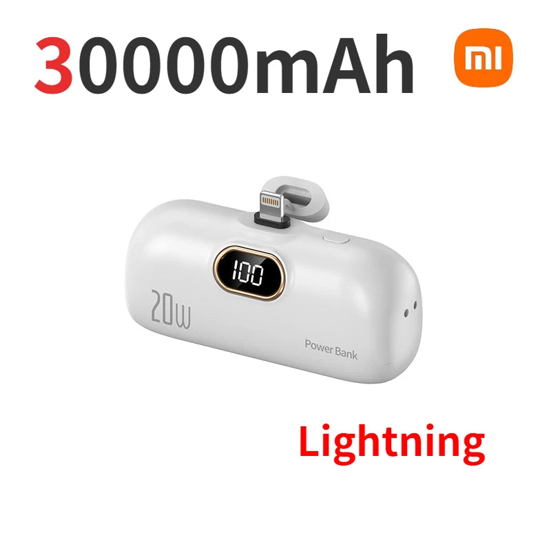 Xiaomi 30000mAh Mini Portable Power Bank 20W Fast Charging Capsual Spare External Battery For Huawei Samsung iPhone Xiaomi