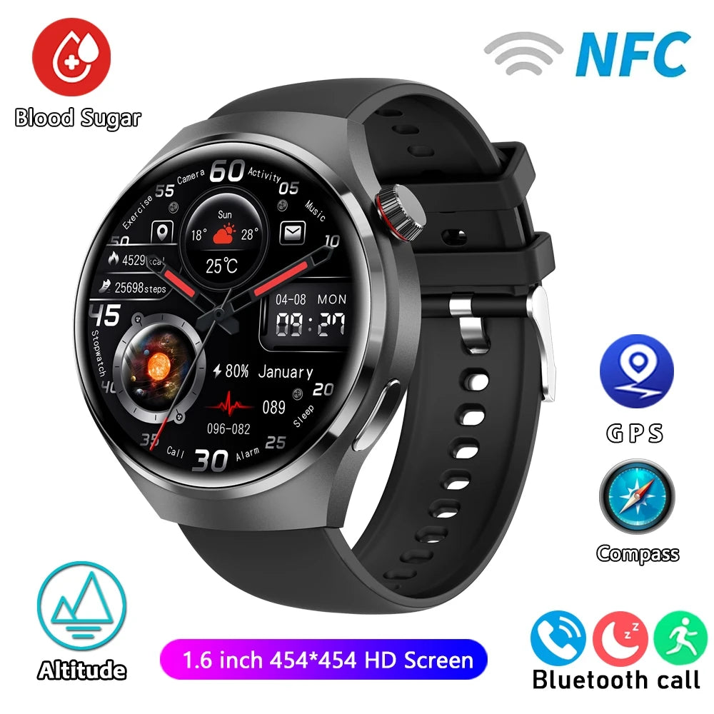 For HUAWEI Watch Pro GPS NFC Smart Watch Men 360*360 AMOLED Screen Heart rate Bluetooth Call IP68 Waterproof Man Smartwatch 2024