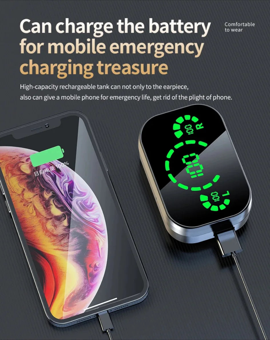 YD03 Wireless Bluetooth Earphones Headphones Outdoor Sport Headset 5.3 With Charging Bin Display Touch Control Earbuds for Muisc - Zonashopper Express