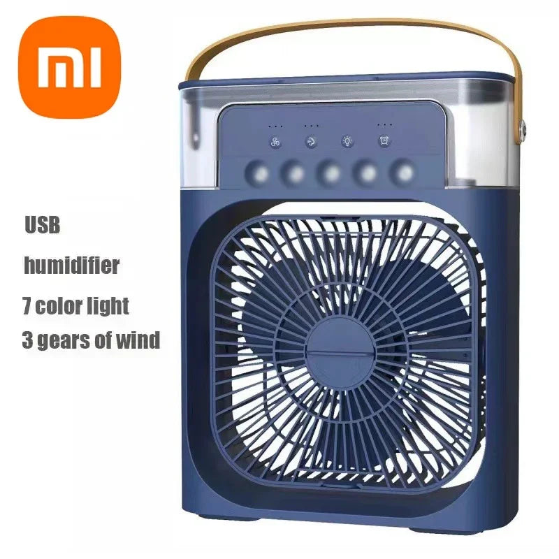 Xiaomi 3-in-1 Portable Fan Air Conditioners Fan With LED Night Light Household Small Air Cooler For Office Home Adjustable Fan