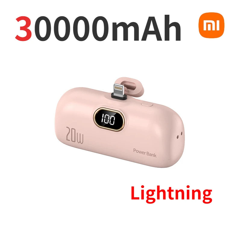 Xiaomi 30000mAh Mini Portable Power Bank 20W Fast Charging Capsual Spare External Battery For Huawei Samsung iPhone Xiaomi