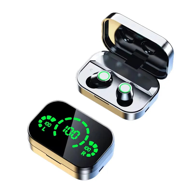 YD03 Wireless Bluetooth Earphones Headphones Outdoor Sport Headset 5.3 With Charging Bin Display Touch Control Earbuds for Muisc - Zonashopper Express