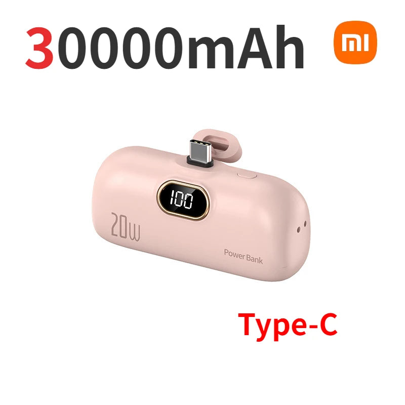 Xiaomi 30000mAh Mini Portable Power Bank 20W Fast Charging Capsual Spare External Battery For Huawei Samsung iPhone Xiaomi