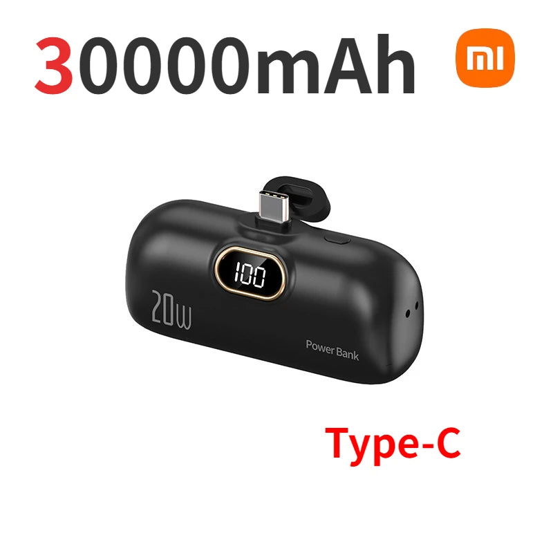 Xiaomi 30000mAh Mini Portable Power Bank 20W Fast Charging Capsual Spare External Battery For Huawei Samsung iPhone Xiaomi