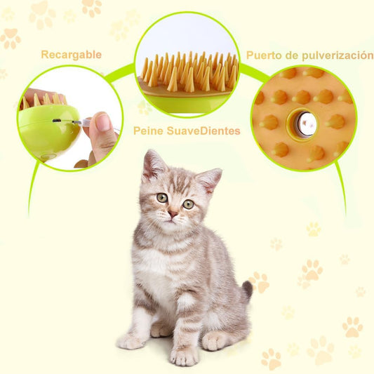 Cepillo  Vaporizador Mascotas quitapelos - Zonashopper Express