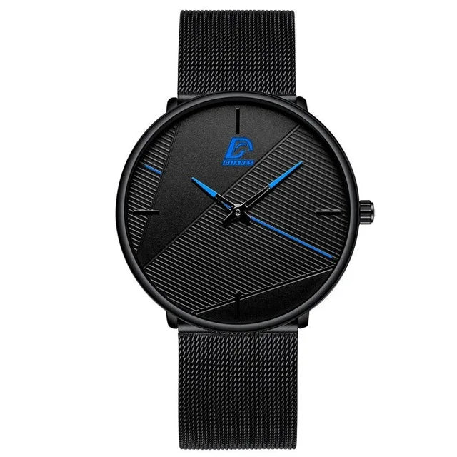 reloj hombre Watches Mens Minimalist Men's Fashion Ultra-thin Watch Simple Men Business Quartz Wristwatch relogio masculino - Zonashopper Express