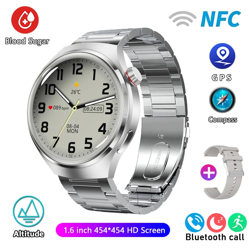 For HUAWEI Watch Pro GPS NFC Smart Watch Men 360*360 AMOLED Screen Heart rate Bluetooth Call IP68 Waterproof Man Smartwatch 2024