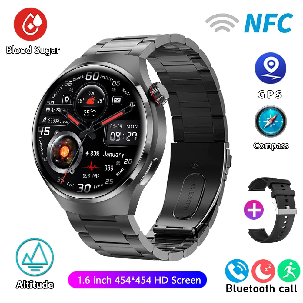 For HUAWEI Watch Pro GPS NFC Smart Watch Men 360*360 AMOLED Screen Heart rate Bluetooth Call IP68 Waterproof Man Smartwatch 2024