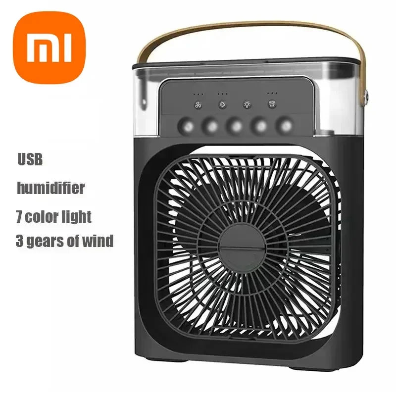 Xiaomi 3-in-1 Portable Fan Air Conditioners Fan With LED Night Light Household Small Air Cooler For Office Home Adjustable Fan