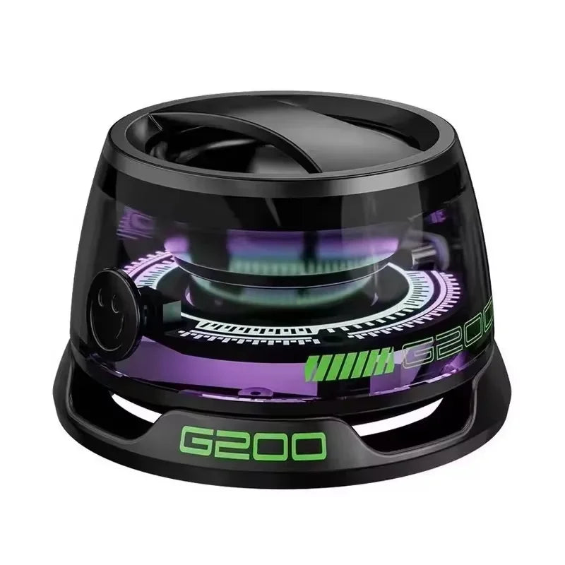 2025 NEW Bluetooth Speaker G200 RGB Lighting Magnetic Speaker BT5.3 Mini Sound Box 7 Hours Playback Phone Holder - Zonashopper Express
