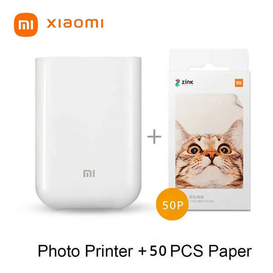Xiaomi Mijia AR Printer 300dpi Portable Photo Mini Pocket With DIY Share 500mAh picture printer pocket printer work with mijia - Zonashopper Express