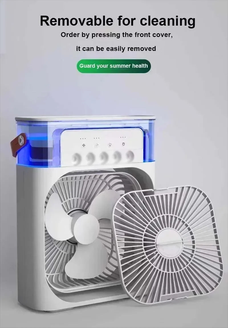 Xiaomi 3-in-1 Portable Fan Air Conditioners Fan With LED Night Light Household Small Air Cooler For Office Home Adjustable Fan