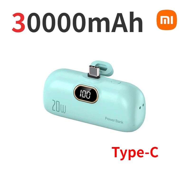Xiaomi 30000mAh Mini Portable Power Bank 20W Fast Charging Capsual Spare External Battery For Huawei Samsung iPhone Xiaomi