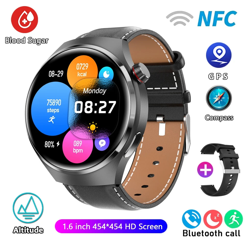 For HUAWEI Watch Pro GPS NFC Smart Watch Men 360*360 AMOLED Screen Heart rate Bluetooth Call IP68 Waterproof Man Smartwatch 2024