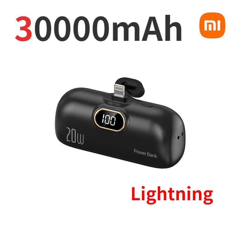 Xiaomi 30000mAh Mini Portable Power Bank 20W Fast Charging Capsual Spare External Battery For Huawei Samsung iPhone Xiaomi