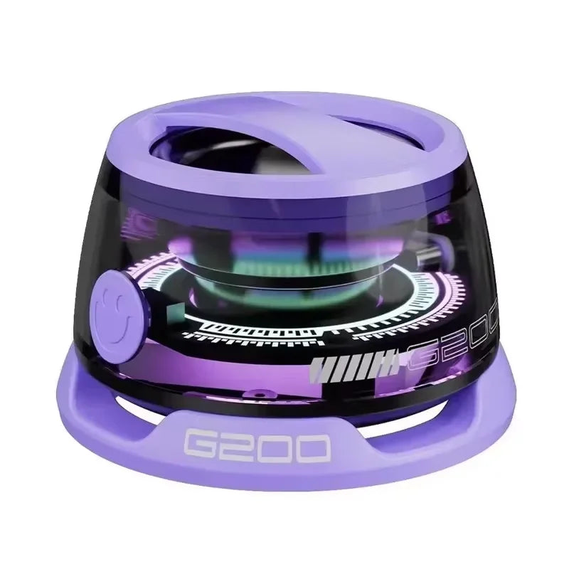 2025 NEW Bluetooth Speaker G200 RGB Lighting Magnetic Speaker BT5.3 Mini Sound Box 7 Hours Playback Phone Holder - Zonashopper Express