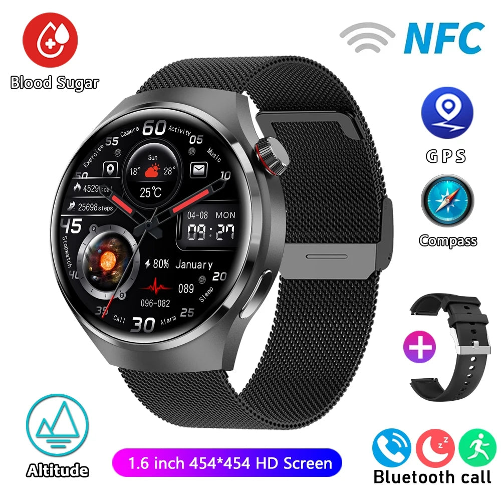 For HUAWEI Watch Pro GPS NFC Smart Watch Men 360*360 AMOLED Screen Heart rate Bluetooth Call IP68 Waterproof Man Smartwatch 2024