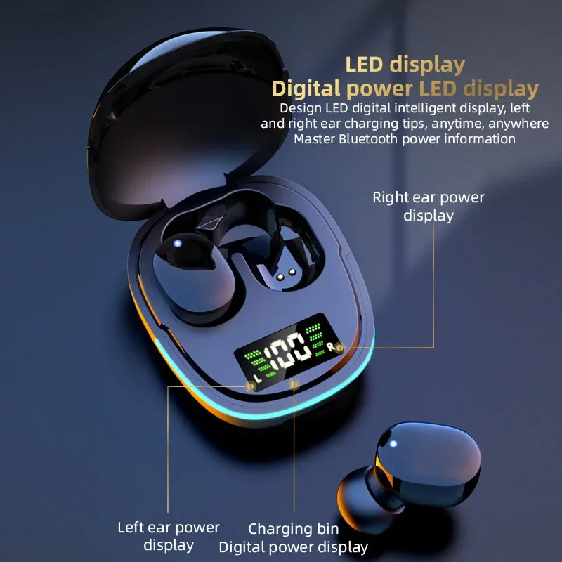 Original G9S Wireless Bluetooth Headset Sports LED Display Earbuds Noise Reduction Fone Bluetooth Earphones Wireless Headphones - Zonashopper Express