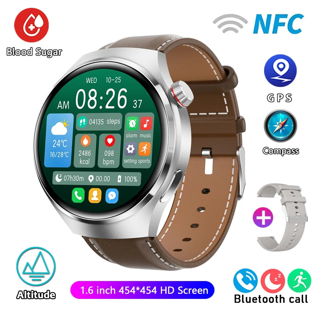 For HUAWEI Watch Pro GPS NFC Smart Watch Men 360*360 AMOLED Screen Heart rate Bluetooth Call IP68 Waterproof Man Smartwatch 2024